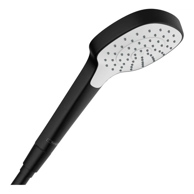 Лійка для душу Hansgrohe Croma E 1jet EcoSmart 9 л/хв (колір - чорний матовий/білий) 26815670 - Фото 2 Лійка для душу Hansgrohe Croma E 1jet EcoSmart 9 л/хв (колір - чорний матовий/білий) 26815670 - изображение 2