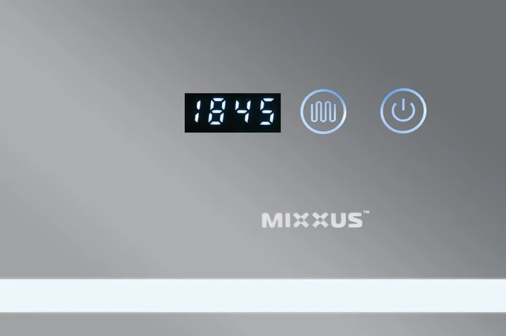 Дзеркало Mixxus WARM MR02-100x80 з Led Touch, Anti-fog, димером, регулятором яскравості, годинником - изображение 3