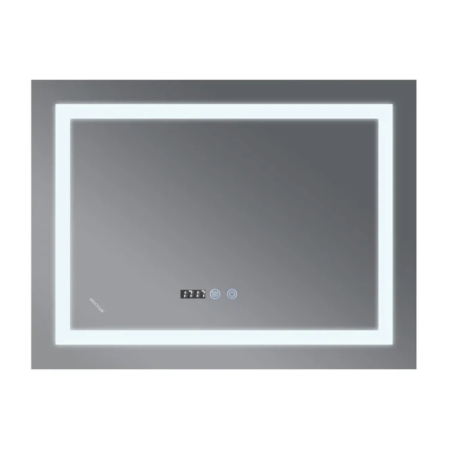 Дзеркало Mixxus WARM MR02-100x80 з Led Touch, Anti-fog, димером, регулятором яскравості, годинником - изображение 6
