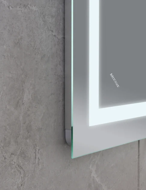 Дзеркало Mixxus WARM MR02-100x80 з Led Touch, Anti-fog, димером, регулятором яскравості, годинником - изображение 8
