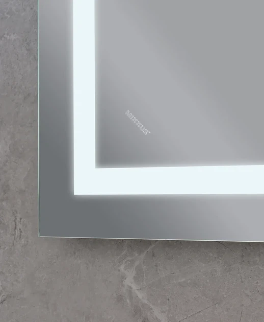 Дзеркало Mixxus WARM MR02-100x80 з Led Touch, Anti-fog, димером, регулятором яскравості, годинником - изображение 10