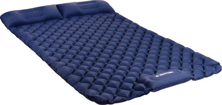 Надувний матрац для кемпінгу Outtec Nylon O-42641 205 x 120 x 15 см двомісний Синій (5905884426418) - зображення 5