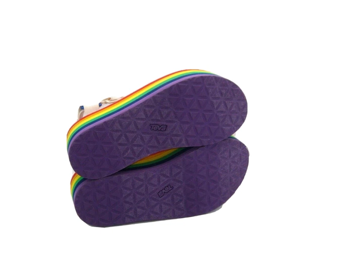 Жіночі сандалі TEVA FLATFORM UNIVERSAL RAINBOW PRIDE різнобарвні на платформі Розмір 38 - изображение 5