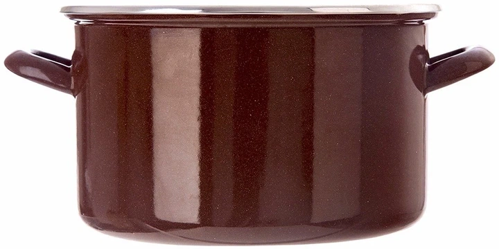 Каструля емальована Orion Brown Коричнева 6.5 л (8592381204952) - зображення 2