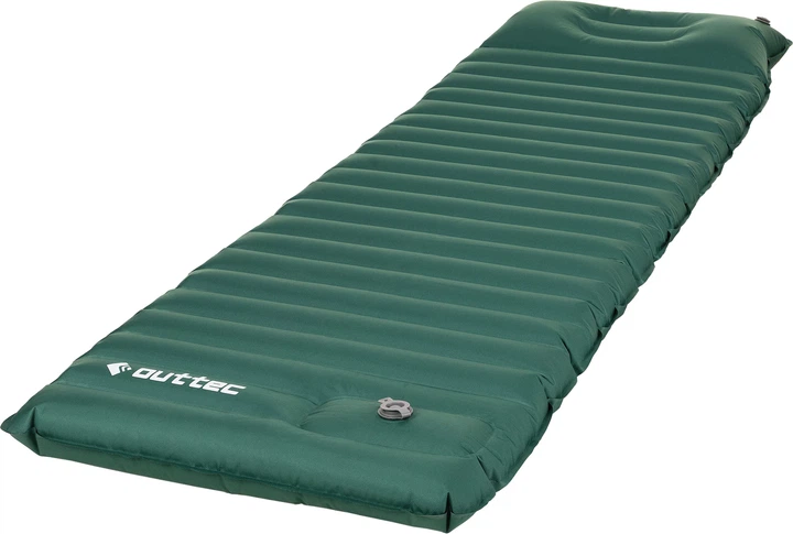 Надувний матрац для кемпінгу Outtec Pillow TPU O-42638 200 x 66,5 см з подшкою Зелений (5905884426388) - зображення 2