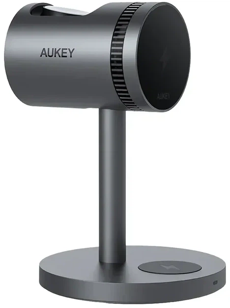 Bezprzewodowa ładowarka AUKEY MagFusion 3-in-1 15W Grey (LC-MC311A) - Zdjęcie 1 Bezprzewodowa ładowarka AUKEY MagFusion 3-in-1 15W Grey (LC-MC311A) - obraz 1