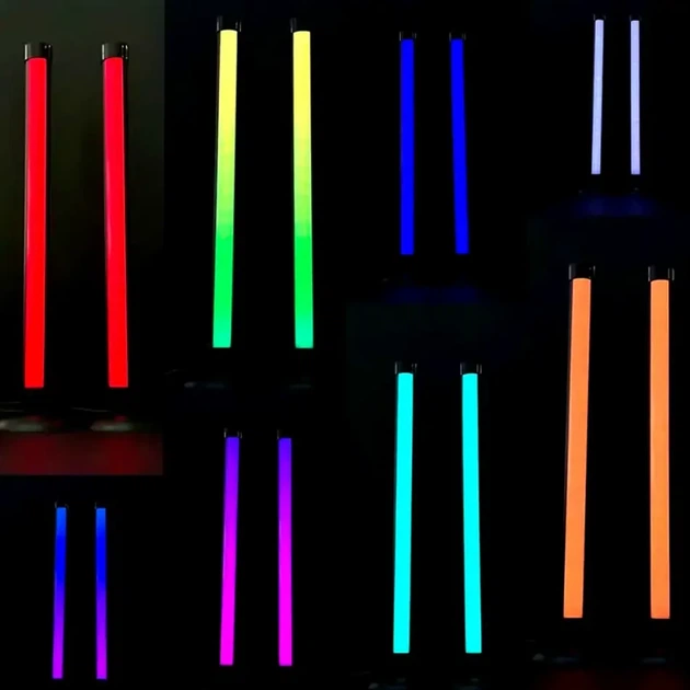 Світлодіодні RGB лампи 24 см 10 Вт USB чорний з пультом дистанційного керування для настільного освітлення 2 шт. - Фото 3 Світлодіодні RGB лампи 24 см 10 Вт USB чорний з пультом дистанційного керування для настільного освітлення 2 шт. - зображення 3