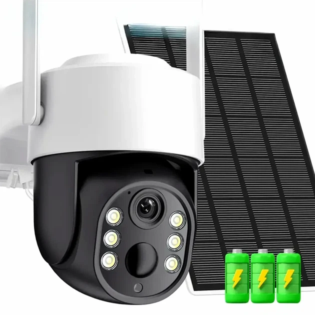 Wi-Fi камера видеонаблюдения 1080p с ИК подсветкой и датчиком движения солнечная панель Солнечный страж - Фото 5 Wi-Fi камера видеонаблюдения 1080p с ИК подсветкой и датчиком движения солнечная панель Солнечный страж - изображение 5