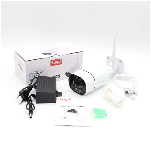 WIFI камера видеонаблюдения 3MP с ИК-подсветкой и датчиком движения уличная CAMERA C16 TUYA белая - изображение 11