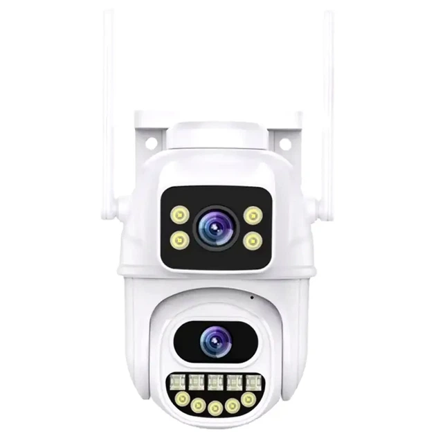 Wi-Fi камера видеонаблюдения 8MP с датчиком движения и ночной подсветкой для улицы IP66 белая - изображение 3