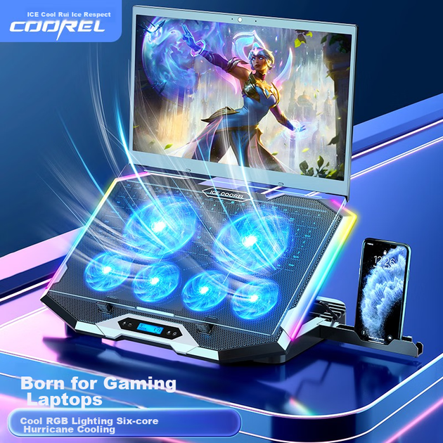 Охлаждающая подставка для ноутбука Ice Coorel K9 - Фото 5 Охлаждающая подставка для ноутбука Ice Coorel K9 - изображение 5