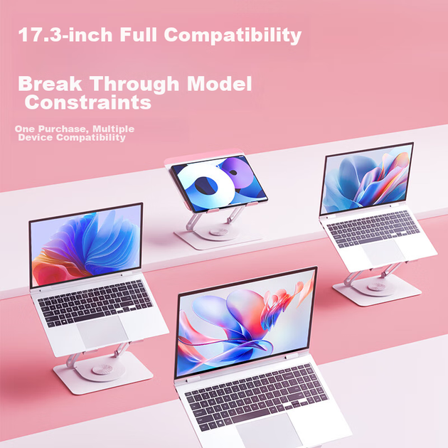 Підставка для ноутбука Lenovo W8pro Alloy White and Pink - зображення 8