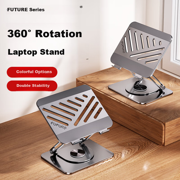 Подставка для ноутбука Future Series FZ3 вертикальная 360° Brown - изображение 6