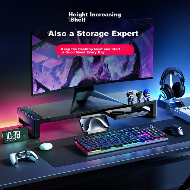 Подставка для ноутбука/монитора VENIDER регулируемая высота USB 3.0 - Фото 6 Подставка для ноутбука/монитора VENIDER регулируемая высота USB 3.0 - изображение 6