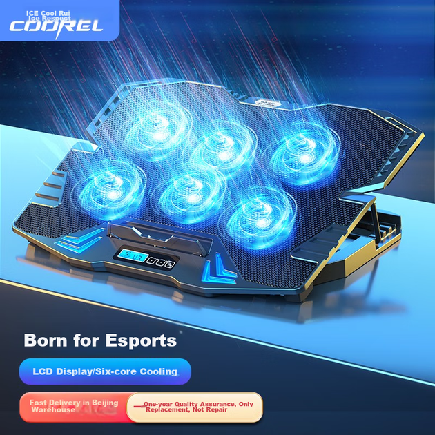 Охлаждающая подставка для ноутбука Ice Coorel K8 6 Fan - Фото 2 Охлаждающая подставка для ноутбука Ice Coorel K8 6 Fan - изображение 2
