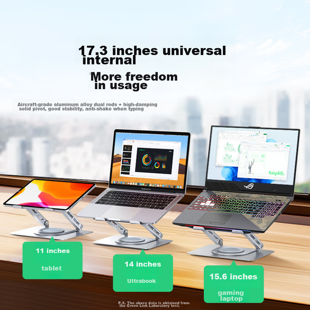 Подставка для ноутбука UGREEN LP876 поворотная 360° - Фото 7 Подставка для ноутбука UGREEN LP876 поворотная 360° - изображение 7