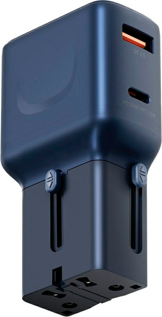 Зарядной блочок Energea TravelGo 35W USB-A/USB-C Blue (8885020103953) - Фото 1 Зарядной блочок Energea TravelGo 35W USB-A/USB-C Blue (8885020103953) - зображення 1