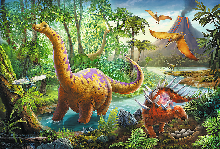 Puzzle Trefl Wędrówki dinozaurów 60 elementów (5900511173192) - obraz 2