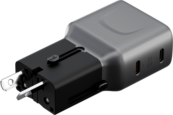 Ładowarka sieciowa Energea TravelGo 45W 2x USB-C Graphit (8885020103397) - obraz 4