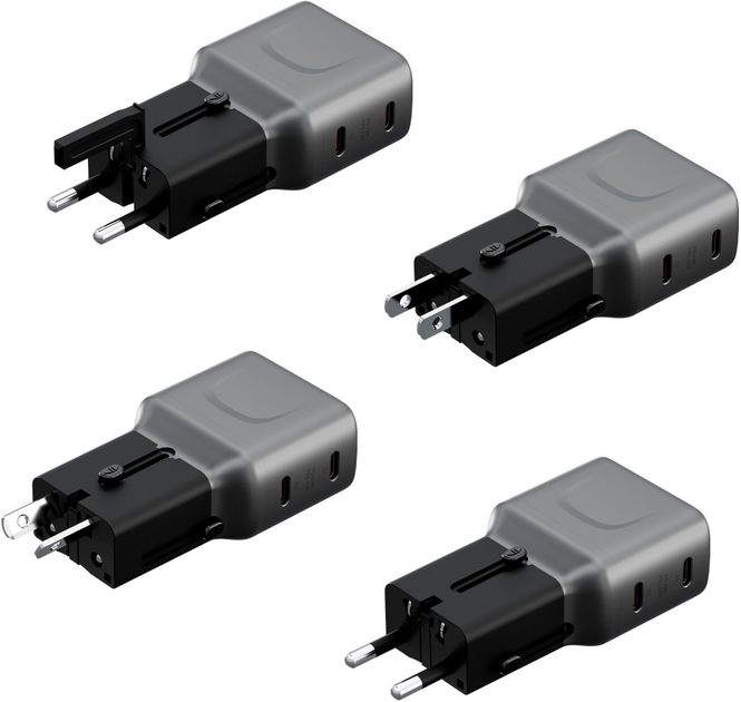 Ładowarka sieciowa Energea TravelGo 45W 2x USB-C Graphit (8885020103397) - obraz 8