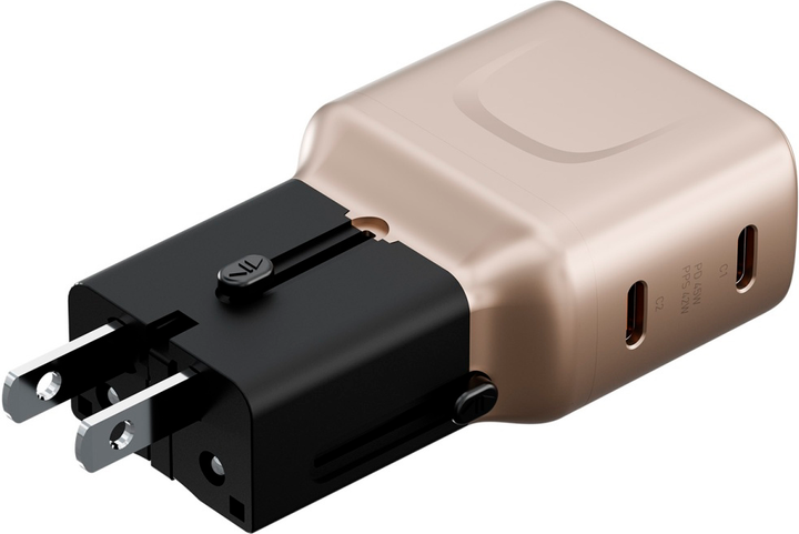 Ładowarka sieciowa Energea TravelGo 45W 2x USB-C Gold (8885020103403) - obraz 7