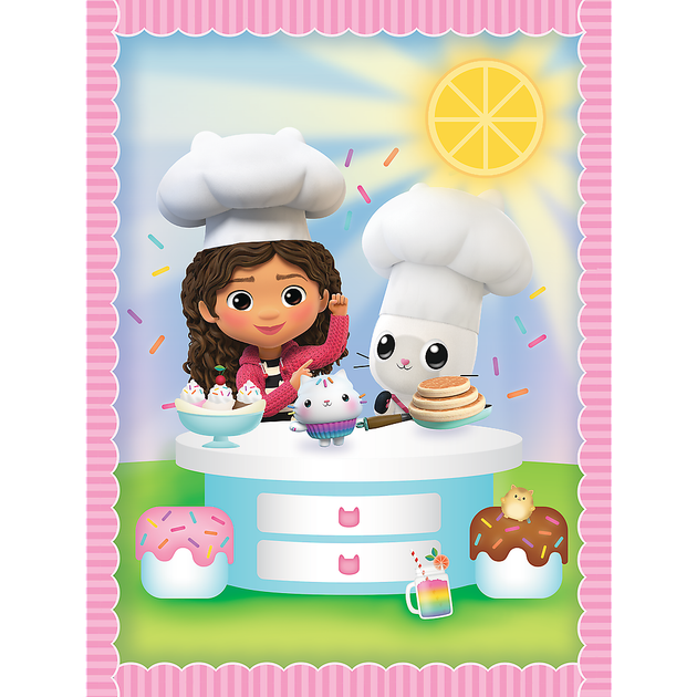 Zestaw puzzle Trefl 2 w 1 Gabi z kocim przyjacielem. Gabbys Dollhouse 48-30-24 elementów (5900511933826) - obraz 3