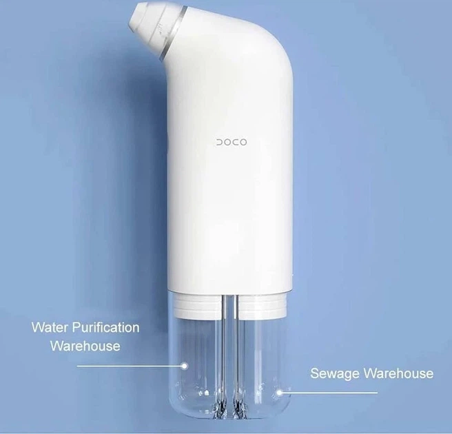 Вакуумный очиститель пор DOCO Micro bubble basic model 193x57,99x38 мм пластик белый - изображение 4