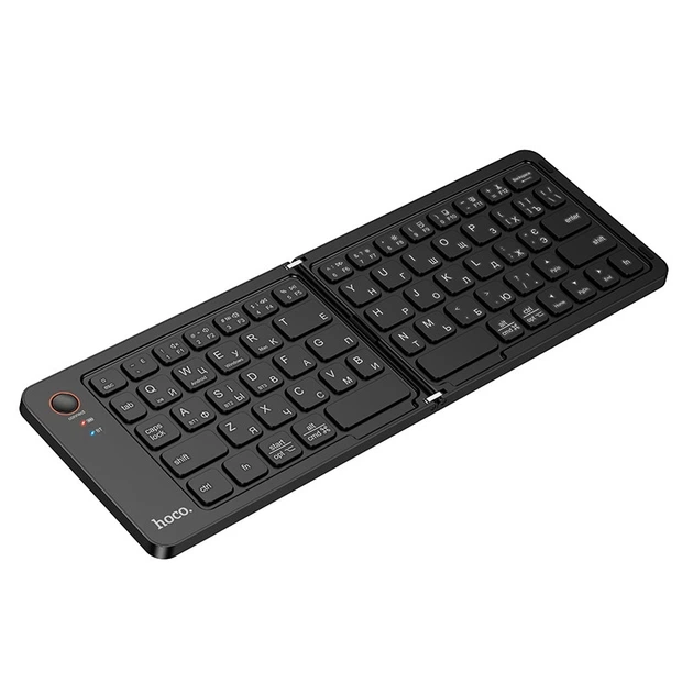 Складна акумуляторна клавіатура Hoco GM71 67 клавіш Bluetooth мультимедійні клавіші зручний дизайн для планшета ноутбука смартфона - зображення 11