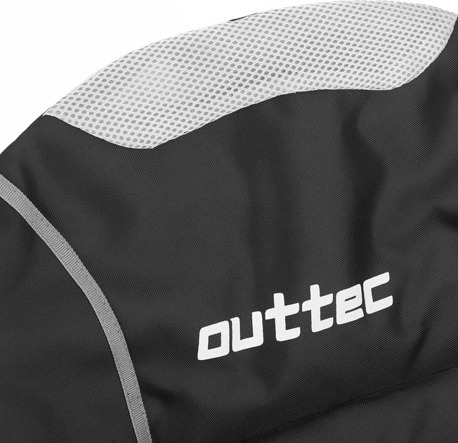 Крісло туристичне складне Outtec Travel+ з чохлом Чорне 180552 (5905884421031) - зображення 4