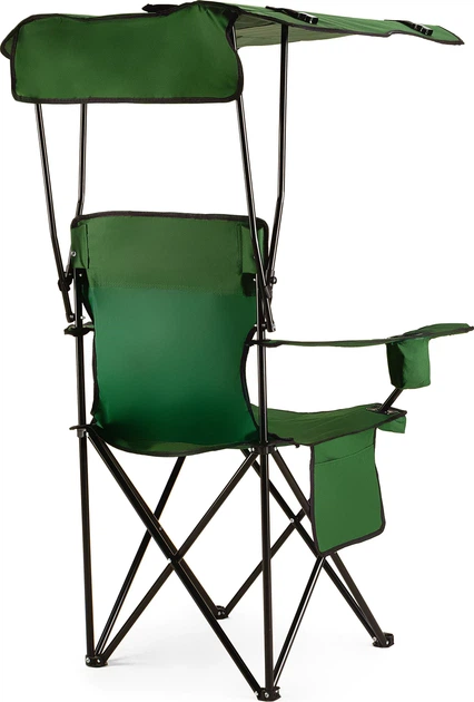 Крісло рибальське Outtec Sun XXL з козирком Зелене 198005 (5905884424636) - зображення 2