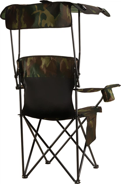 Крісло рибальське Outtec Sun XXL з козирком Камуфляж 198008 (5905884424629) - зображення 2