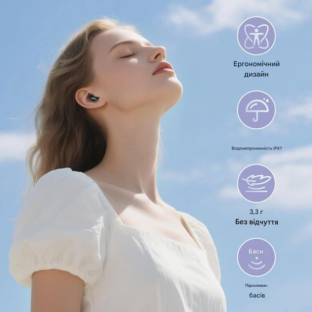 Бездротові беруші AGGOO D20 Sleep Earbuds Bluetooth 5.3 мінінавушники для сну від храпу та шуму, TWS з кейсом - изображение 3
