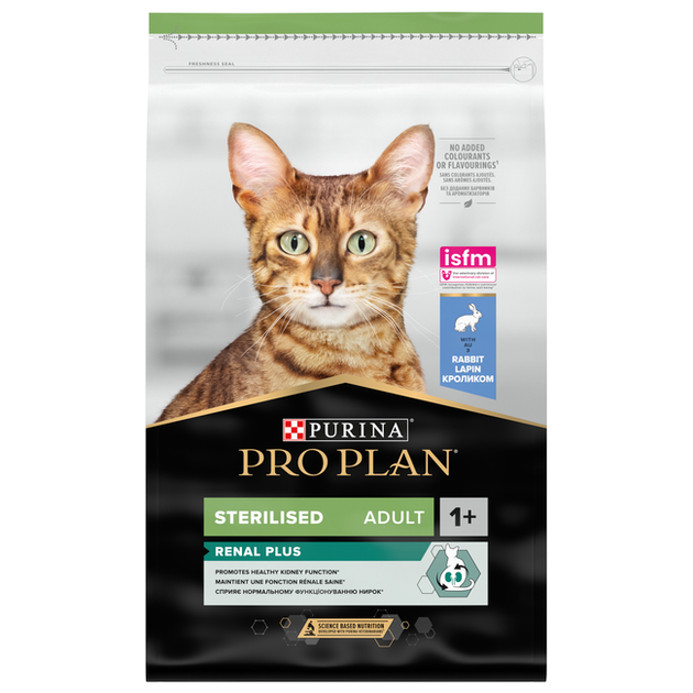 Сухий корм Purina Pro Plan Sterilised Adult 1+ Renal Plus із кроликом для стерилізованих кішок та кастрованих котів 10 кг - зображення 3