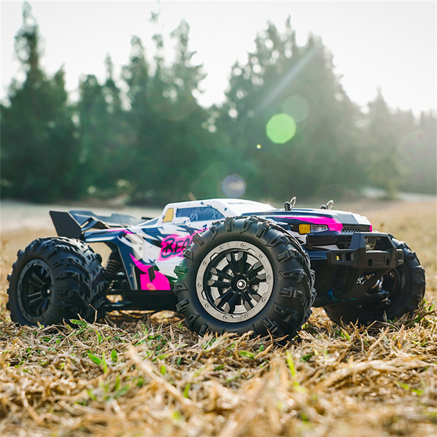 Радіокерована машинка ZLL SG618 MAX 1:16 4WD Brushless на пульті керування до 80 км/год, RC монстр-трак, позашляховик, акумулятор + батарейки у пульт - зображення 4