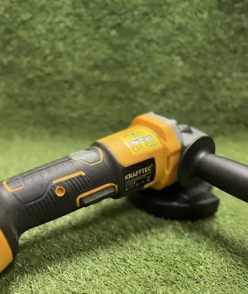 Болгарка аккумуляторная Krafftec Germani DCG413 48V 6Ah бесщеточная угловая шлифовальная машина 125 мм с двумя аккумуляторами регулировкой оборотов и кейсом - изображение 8
