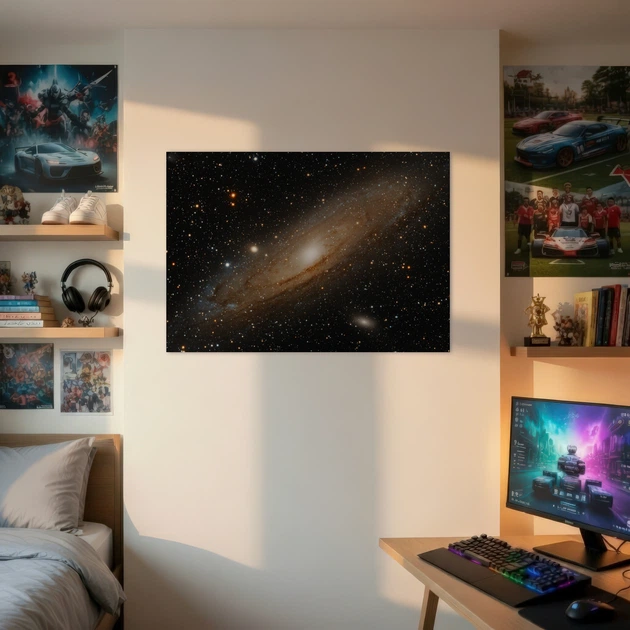 Постер Галактика Андромеди, туманність, Andromeda Galaxy, астрономія, космос, НАСА, наука, A3 30×42 см (id6722) - зображення 2