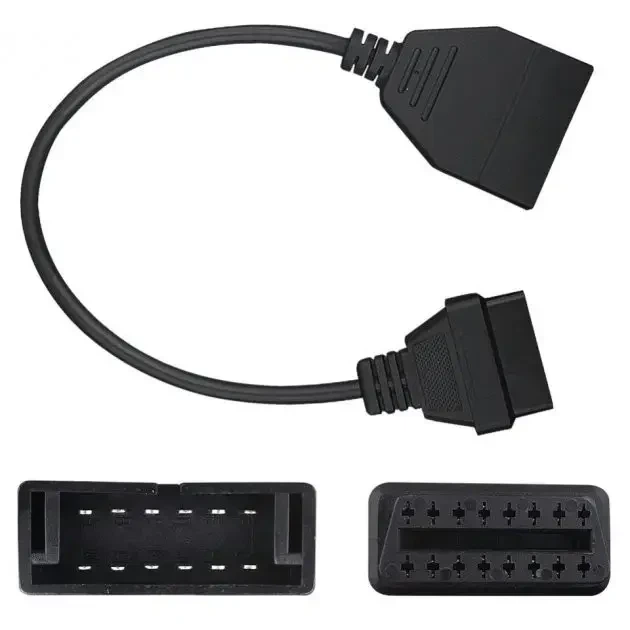 Перехідник GM12 pin - 16 pin obd 1 obd 2 для автосканерів з обд1 на обд2 (Daewoo, ZAZ, ВАЗ, Lanos, Sens) - изображение 2