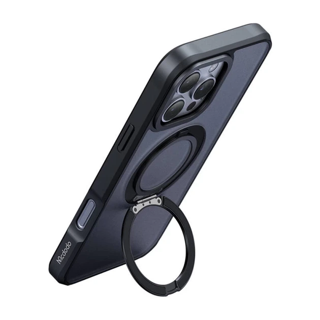 Чехол MCDODO для iPhone 16 Pro Max MagSafe со стойкой, Black (PC-4933) - Фото 2 Чехол MCDODO для iPhone 16 Pro Max MagSafe со стойкой, Black (PC-4933) - изображение 2