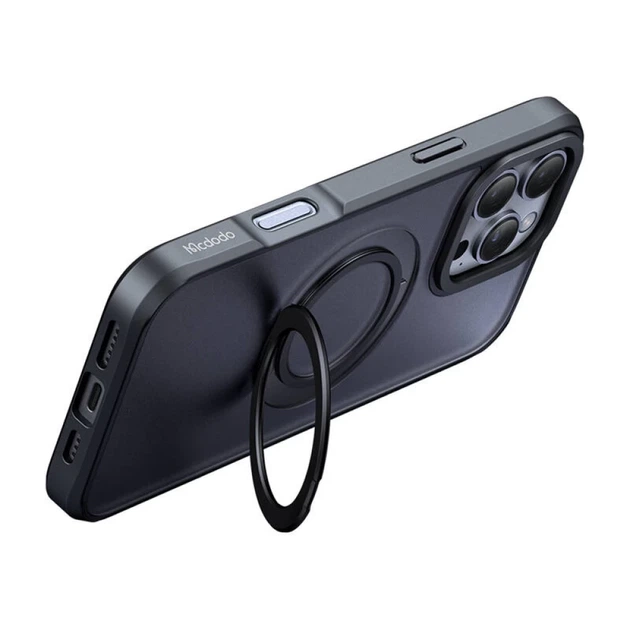 Чехол Mcdodo PC-4932 MagSafe со стойкой для iPhone 16 Pro Black (6921002649322) - Фото 3 Чехол Mcdodo PC-4932 MagSafe со стойкой для iPhone 16 Pro Black (6921002649322) - изображение 3