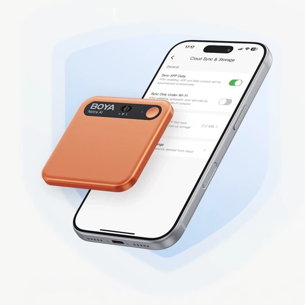 Диктофон BOYA Notra с транскрипцией AI Orange - изображение 11