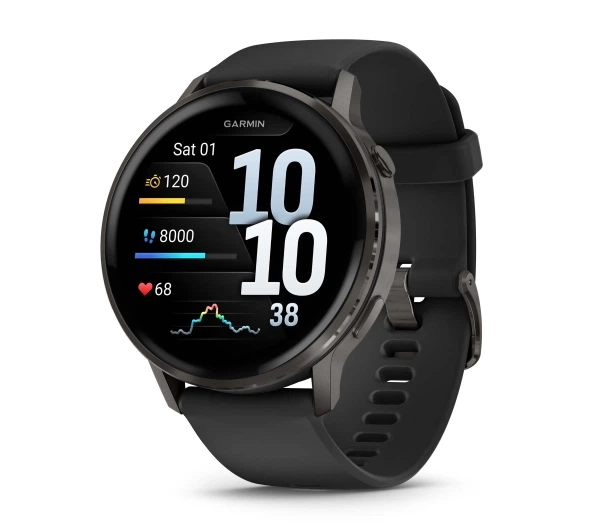Смартгодинник Garmin Venu 4 45мм Чорний - Фото 1 Смартгодинник Garmin Venu 4 45мм Чорний - зображення 1