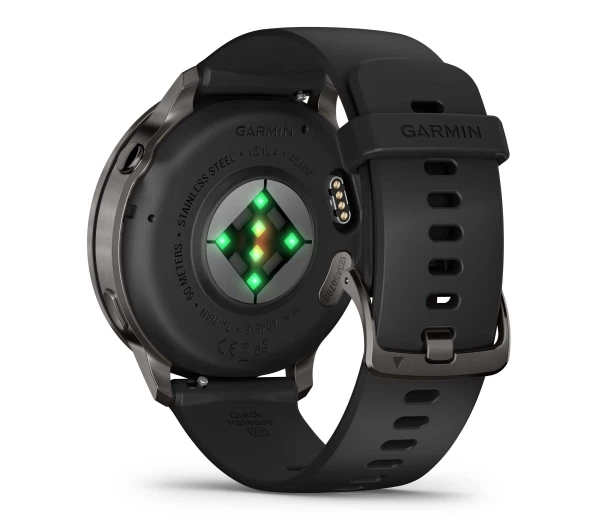 Смартгодинник Garmin Venu 4 45мм Чорний - Фото 3 Смартгодинник Garmin Venu 4 45мм Чорний - зображення 3
