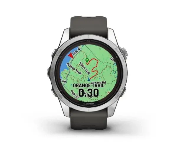 Смартгодинник Garmin fenix 7S Pro Solar 42мм GPS Графітовий - Фото 3 Смартгодинник Garmin fenix 7S Pro Solar 42мм GPS Графітовий - зображення 3