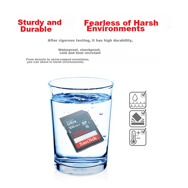 Карта памяти SanDisk SDXC 256 ГБ Class 10 UHS-I U1 V10 (SDSDUNR-256G-GN6IN) - Фото 7 Карта памяти SanDisk SDXC 256 ГБ Class 10 UHS-I U1 V10 (SDSDUNR-256G-GN6IN) - изображение 7