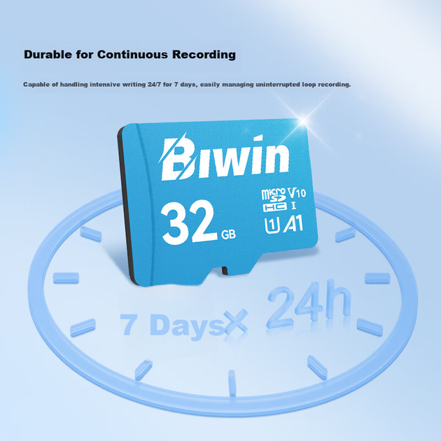 Карта пам'яті BIWIN MS100 microSDHC 32GB Class 10 UHS-I U1 V10 A1 - Фото 4 Карта пам'яті BIWIN MS100 microSDHC 32GB Class 10 UHS-I U1 V10 A1 - зображення 4