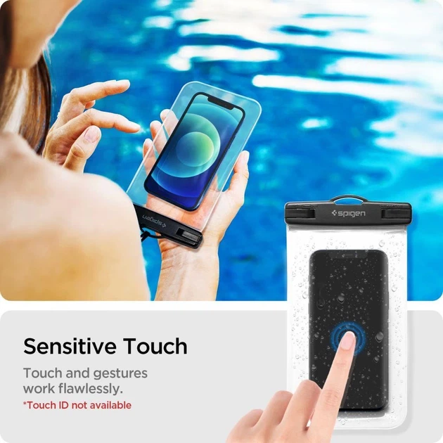 Водонепроникний чохол Spigen A601 Universal Waterproof (2 pack) Crystal Clear (AMP03098) - зображення 5