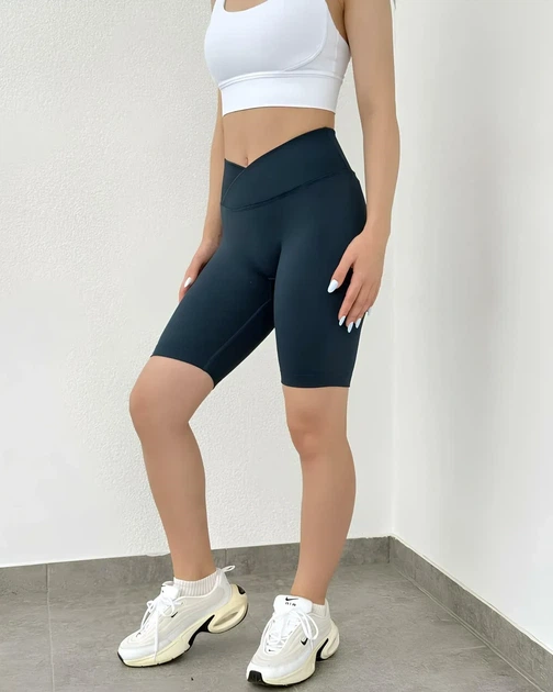 Женские спортивные велошорты V-Shape с эффектом Push-Up для фитнеса повседневной носки Изумрудный S (VVP8S) - Фото 3 Женские спортивные велошорты V-Shape с эффектом Push-Up для фитнеса повседневной носки Изумрудный S (VVP8S) - изображение 3