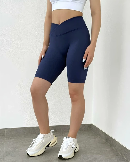 Женские велошорты спортивные V-Shape с Push-Up эффектом для фитнеса повседневной носки Синий L (VVP3L) - Фото 3 Женские велошорты спортивные V-Shape с Push-Up эффектом для фитнеса повседневной носки Синий L (VVP3L) - изображение 3