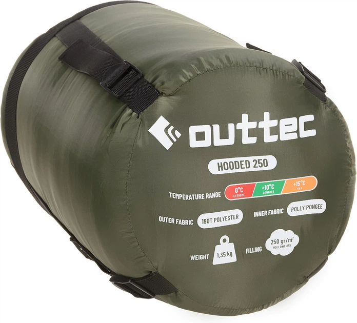 Śpiwór Outtec ThermoCore, 250 cm Z kapturem, jednoosobowy (5907766665908) - Zdjęcie 3 Śpiwór Outtec ThermoCore, 250 cm Z kapturem, jednoosobowy (5907766665908) - obraz 3