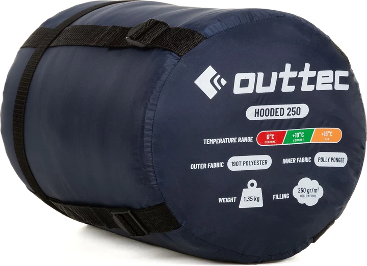 Śpiwór Outtec ThermoCore, 250 cm Z kapturem, jednoosobowy (5907766665915) - Zdjęcie 10 Śpiwór Outtec ThermoCore, 250 cm Z kapturem, jednoosobowy (5907766665915) - obraz 10